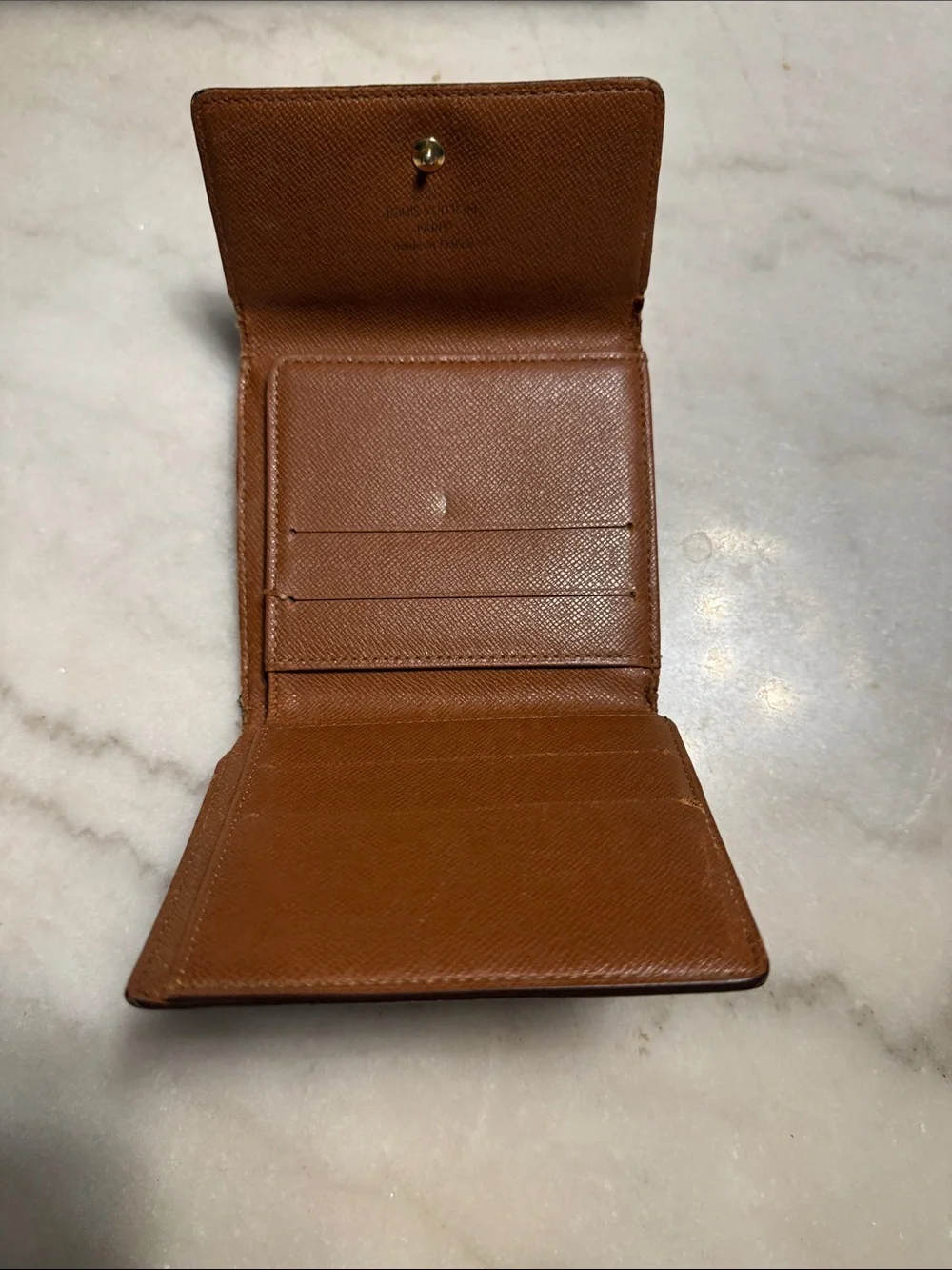 Louis Vuitton Monogram Canvas Brown and Gold Compact Card Holder
